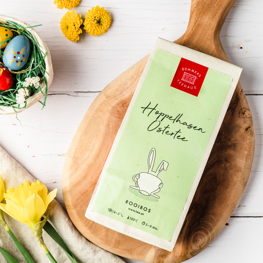 Hoppelhasen Tee Startseite Kachel