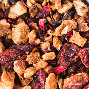 Nahaufnahme Cranberry Früchtetee