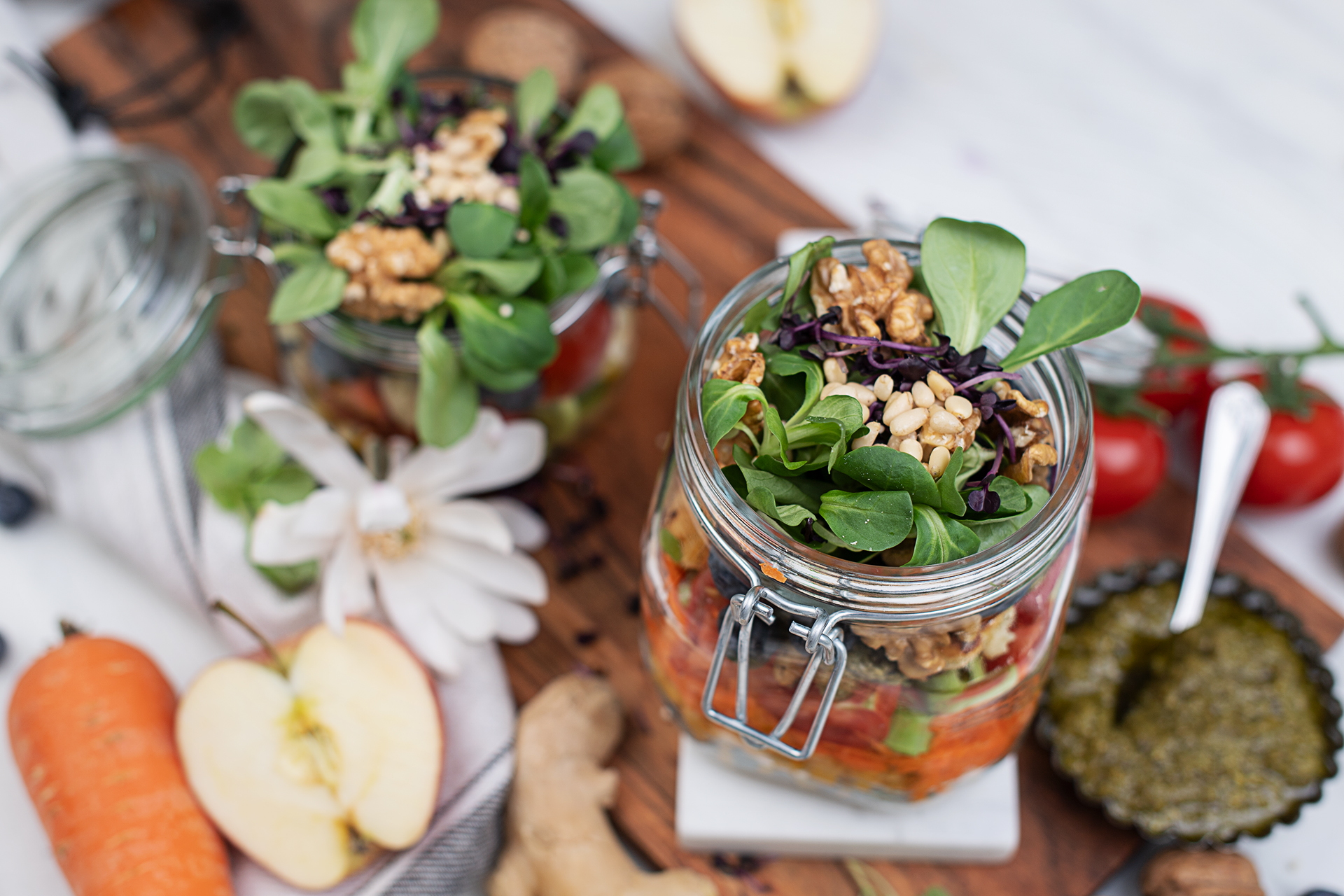 Salat imGlas to Go Salat im Glas to Go