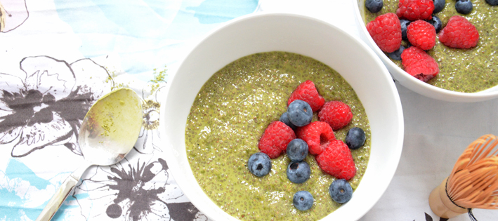 Chia Matcha Pudding