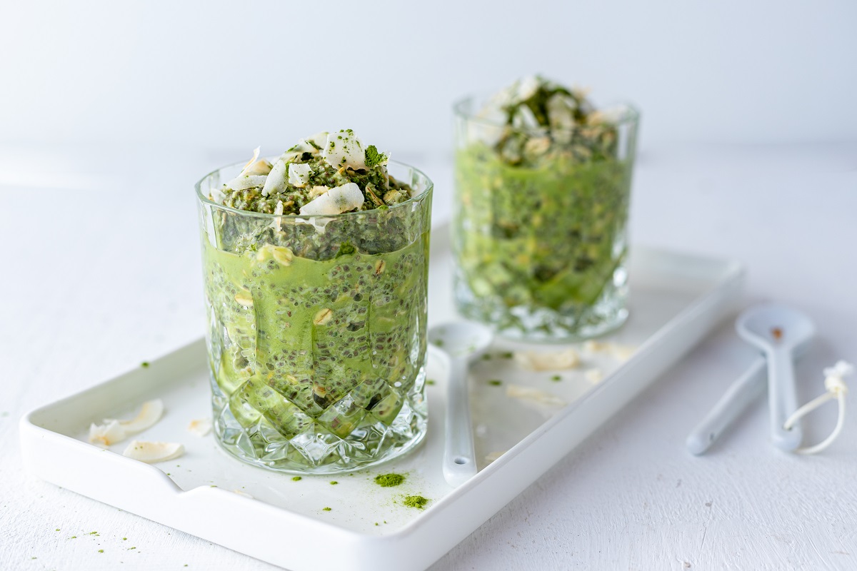 Low carb Overnight Matcha Oat