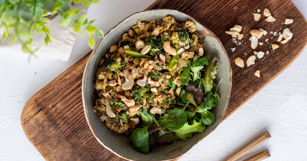 Herzhafter low carb Porridge