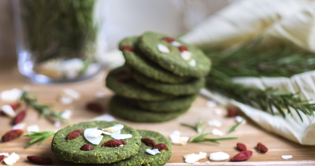 Grüne Matcha Kekse