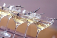 Lavendel-Aperitif mit Prosecco