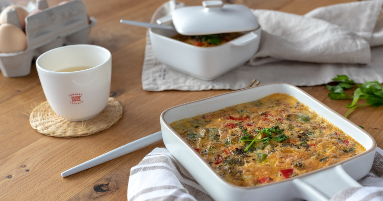 Frittata mit Gemüse u Matetee