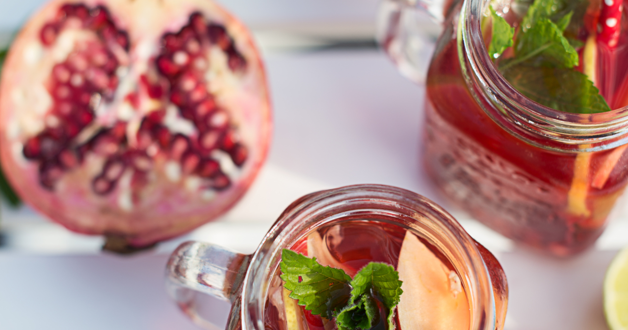 Granatapfel Eistee