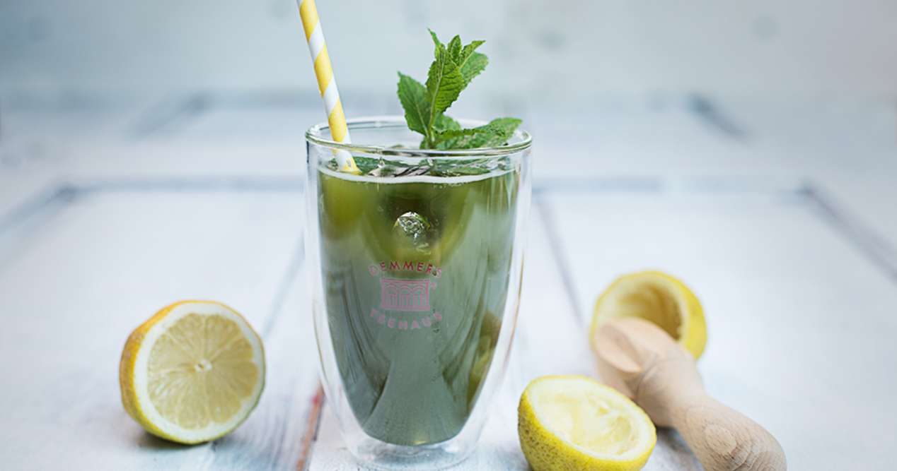 Matcha Zitronen Eistee