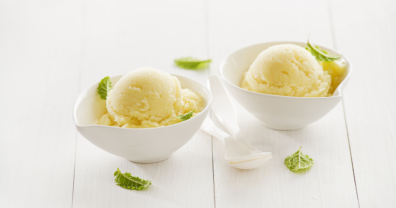 Marokkanisches Grüntee-Sorbet