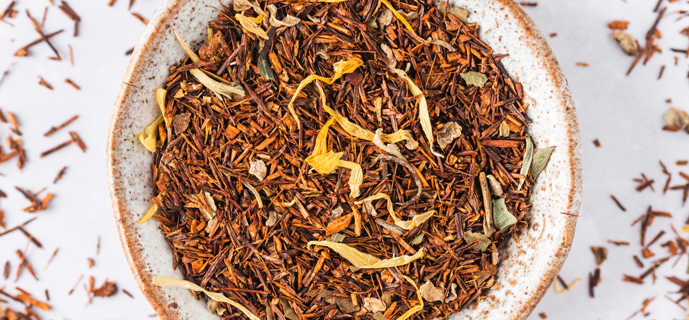 Demmers Teehaus Rooibos Tee Rooibos Obers-Erdbeer lose