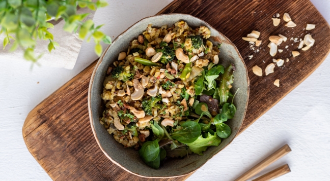 Herzhafter low carb Porridge